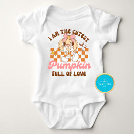 Schattigee Groovy Baby Pompoen Halloween Baby Body Romper