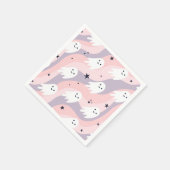 Schattigee Groovy Halloween Ghost Servet (Hoek)