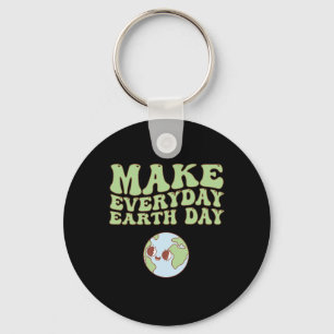 Schattigee Groovy Make Everyday Earth Day Clroom T Sleutelhanger