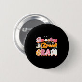 Schattigee Groovy One Spooky Great Gram Ghost Hall Ronde Button 5,7 Cm (Voorkant /achterkant)