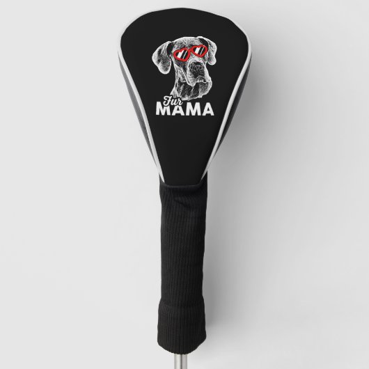 Schattigee Grote Deen Bont Mama Golfheadcover (Voorkant)