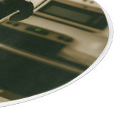 Schattigee Grote Deen gepersonaliseerde ronde Snijplank (Hoek)