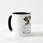 Schattigee Grote Deen Hond Grappig Custom Mok (Voorkant links)