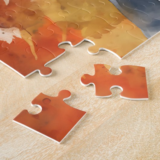 Schattigee Grote Deen Hond/Herfst/Herfst Legpuzzel (Zijkant)