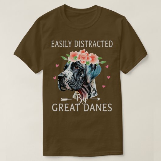 Schattigee Grote Deen Hond T-shirt (Design voorkant)