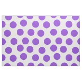 Schattigee Grote Heldere Paarse Stippen op Wit Stof (Fat Quarter)