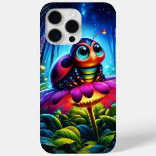 Schattigee grote ogen lieveheersbeestje met een my iPhone 15 pro max hoesje