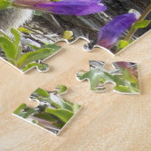 Schattigee Ground Eekhoorn en Wildflower Natuur Legpuzzel (Zijkant)