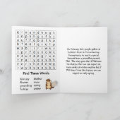 Schattigee Groundhog Day & Word Zoeken Kaart (Binnen)