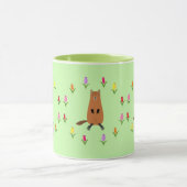 Schattigee Groundhog en Tulip Flowers Mok (Midden)