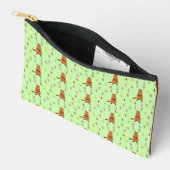 Schattigee Groundhog en Tulip Flowers Patterned Etui (Open)