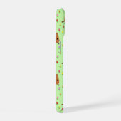 Schattigee Groundhog en Tulip Flowers Patterned iPhone 15 Case (Rechterkant)