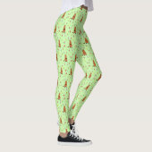 Schattigee Groundhog en Tulip Flowers Patterned Leggings (Rechts)