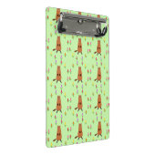 Schattigee Groundhog en Tulip Flowers Patterned Mini Klembord (Schuin)
