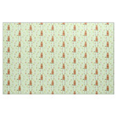 Schattigee Groundhog en Tulip Flowers Patterned Stof (Fat Quarter)