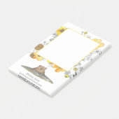 Schattigee Groundhog gepersonaliseerd Post-it® Notes (Schuin)