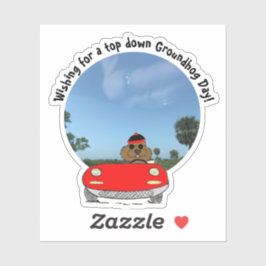 Schattigee Groundhog in Convertible Sticker