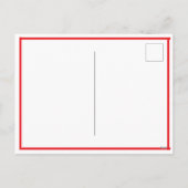 Schattigee Groundhog in Red Convertible Feestdagenkaart (Achterkant)