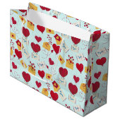 Schattigee Grungy Valentijn Airmail Love Letter Groot Cadeauzakje (Voorkant Gekanteld)