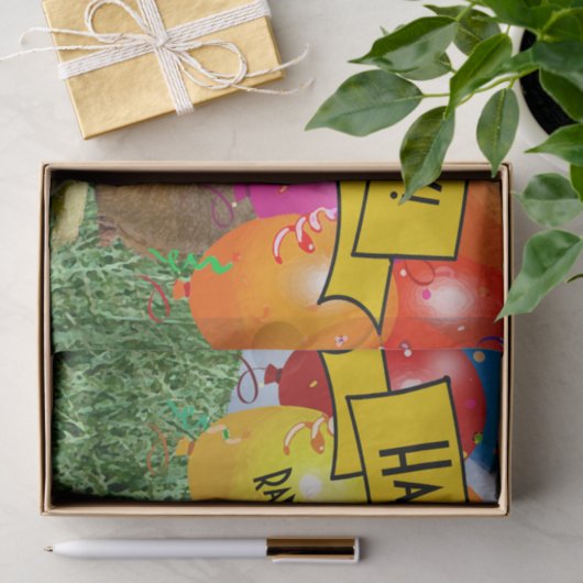 Schattigee Guinea Pig Foto Kinderen Verjaardagsbal Tissuepapier (Geschenk)