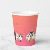 Schattigee Guinea Pig Verjaardag Party Papieren Cu Papieren Bekers (Rechts)