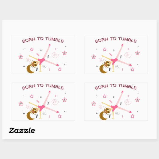 Schattigee gymnastiek Sticker (Vel)