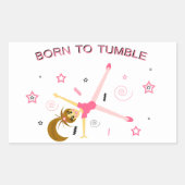 Schattigee gymnastiek Sticker (Voorkant)