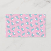 Schattigee haai Baby shower Kawaii Raad eens hoeve Informatiekaartje (Achterkant)