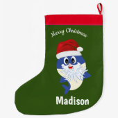 Schattigee haai 🦈 Fun Fab Kinder Super Oceaan Grote Kerstsok (Achterkant)