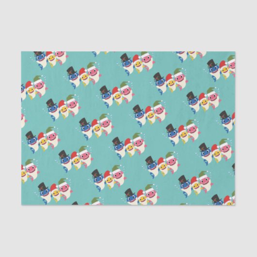 Schattigee haai 🦈 Fun Fab Kinder Super Oceaan Tissuepapier (Voorkant)