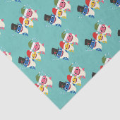 Schattigee haai 🦈 Fun Fab Kinder Super Oceaan Tissuepapier (Detail)