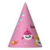 Schattigee haai 🦈 Fun Fab Kinder Super Ocean Verj Feesthoedjes (Links)