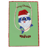 Schattigee Haai 🦈 Kerst Kinder Fun Super Oceaan Medium Cadeauzakje (Voorkant)