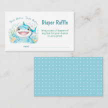 Schattigee haai Ocean Boy Baby shower luier Raffle
