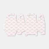 Schattigee haai roze witte gunst doos bedankdoosjes (Uitgevouwen)