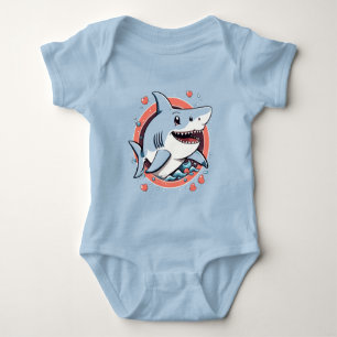 Schattigee haai springen in de oceaan T-Shirt