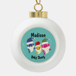 Schattigee haai 🦈 Super Ocean Christmas Kinder Fu Keramische Bal Ornament