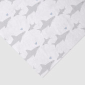 Schattigee haaien | Baby showers tissuepapier (Detail)