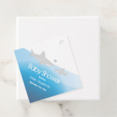 Schattigee haaien en oceaan | BABY SHOWER Bedankjes Labels (In situ)