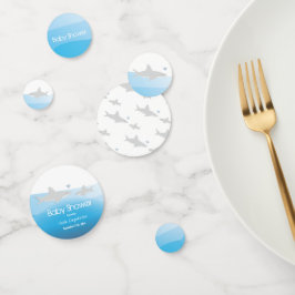 Schattigee haaien en oceaan | BABY SHOWER Confetti