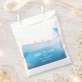 Schattigee haaien en oceaan | Baby shower Favor Ba Bedankzakje (Geknipt)