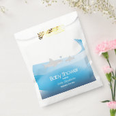 Schattigee haaien en oceaan | Baby shower Favor Ba Bedankzakje (Gezegeld)