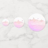 Schattigee haaien en Ocean Pink White | BABY SHOWE Confetti (Achterkanten)
