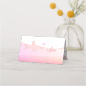 Schattigee haaien en Ocean Pink White | BABY SHOWE Plaatskaartje (Achterkant)