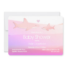 Schattigee haaien en Ocean Pink White