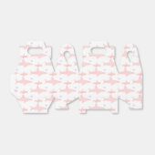 Schattigee haaien roze wit | Baby shower gunstbox Bedankdoosjes (Uitgevouwen)