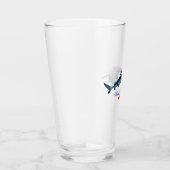 Schattigee haaienliefhebbers Shot Glass Glas (Rechts)