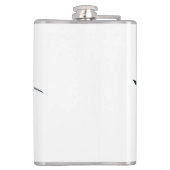 Schattigee haaienliefhebbers Shot Glass Heupfles (Achterkant)