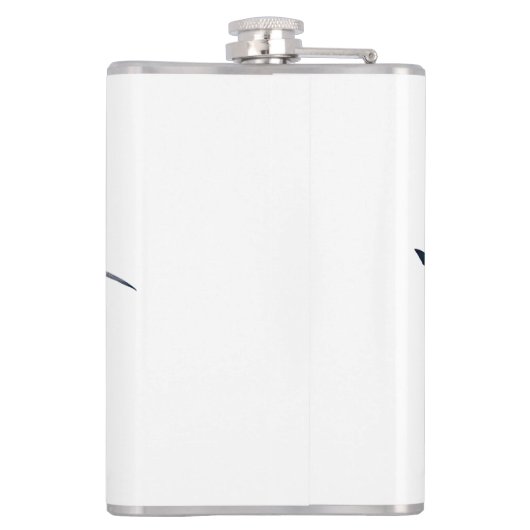 Schattigee haaienliefhebbers Shot Glass Heupfles (Achterkant)