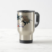 Schattigee haaienliefhebbers Shot Glass Reisbeker (Voorkant rechts)